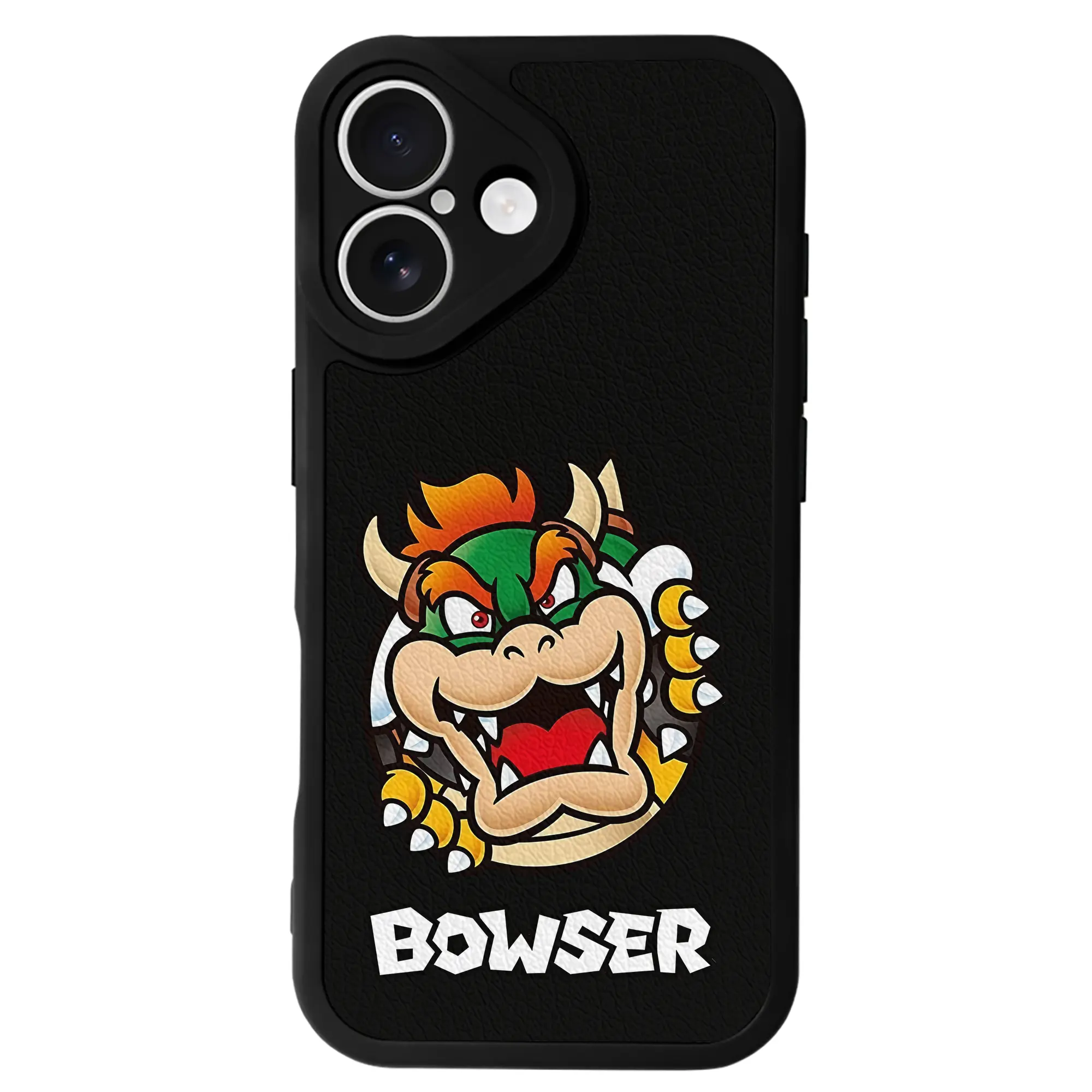 マリオ グッズ クッパ - IPhone 16シリーズ対応 ・ シリコンスマホケース ・ レザー調 ・ 高精度フィット ・ 耐衝撃 ・ ワイヤレス充電対応 ・ 精密カット